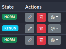 Edit and Delete Buttons