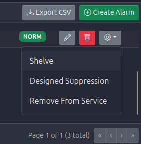 Available Actions in Normal State