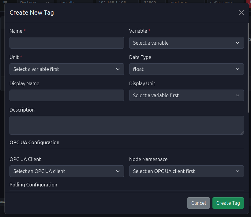 Create Tag Form