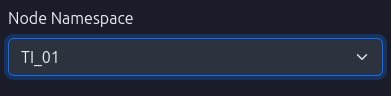 Node Namespace Selected