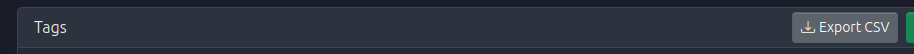 Export CSV Button