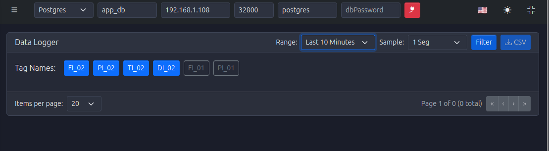 DataLogger Empty Table