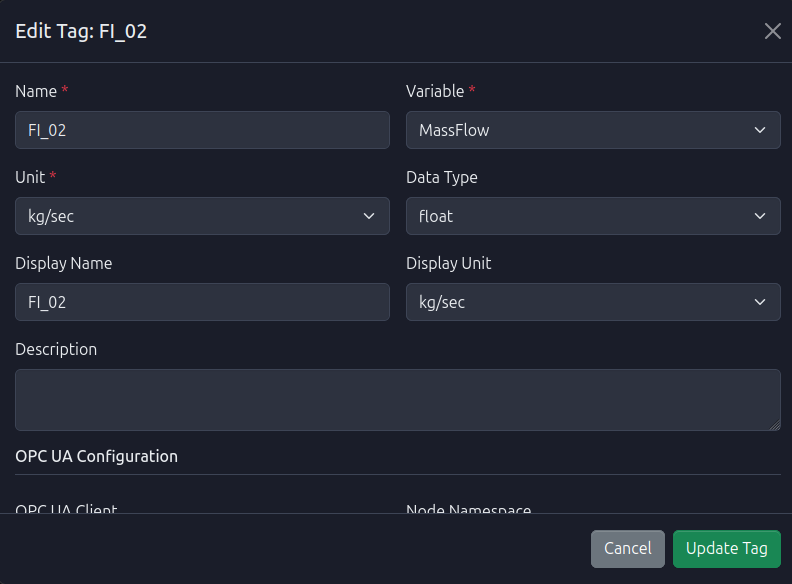 Edit Tag Form Empty
