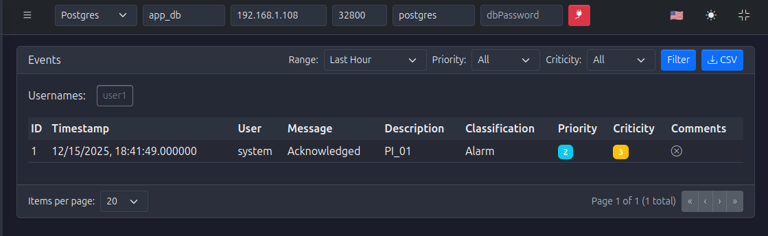 Events Page