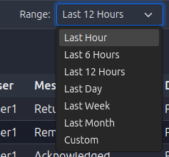 Events Date Range Presets