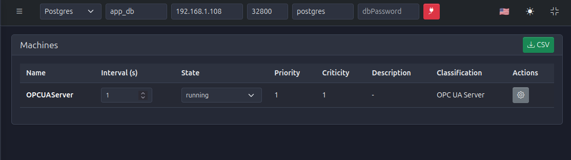 Machines Dashboard