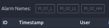 Operational Logs Alarm Filter