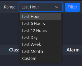 Operational Logs Date Range Presets