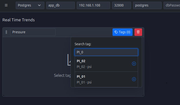 Search Tags in Strip Chart
